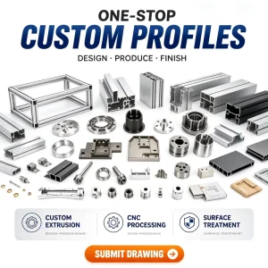 Aluminum Frame Profile Custom Extrusion Anodized 6061 Aluminium Profile