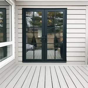 Aluminum French Style Doors Exterior Double Front Interior Glass French Doors for House