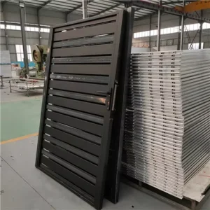 Aluminum French-Style Exterior Swing Doors for Cleanrooms