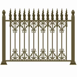 Aluminum Garden Metal Fence Anti-Climbing Safety Fencing for Courtyard Villa Farm