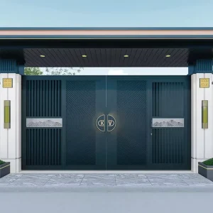 Aluminum Gates Customizable Designs and Sizes for Modern Courtyard Entry