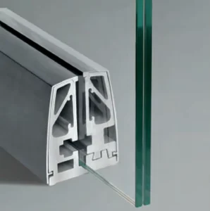 Aluminum Glass Railing U Channel U Channel Glass Railing for Laminated Glass