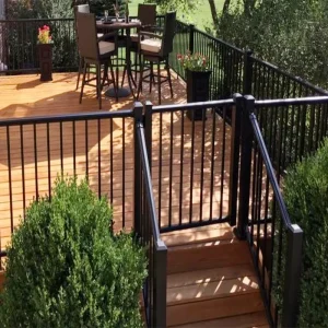 Aluminum Indoor and Outdoor Balcony Guardrail Stair Handrail Villa Terrace Railing Lawn Fence Edging