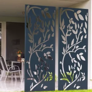 Aluminum Laser-Cut Decorative Metal Screen Garden Fence