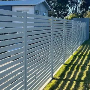 Aluminum Louver Privacy Fence System, Powder-Coated Rust-Proof, for Garden