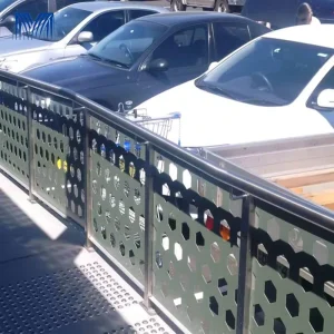 Aluminum Metal Railing Balusters Modern Balcony Decking Outdoor and Interior Stairs Handrails