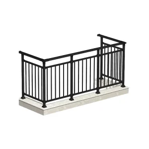 Aluminum Metal Railing Building Vertical Balustrade Balcony Railing