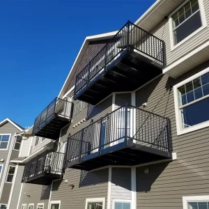 Aluminum Metal Railing Fence Vertical Balustrade Patio Hand Railing