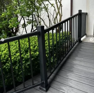 Aluminum Metal Railings Vertical Balustrade Balcony Railing Stair Safety Railing
