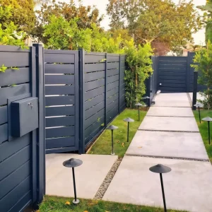 Aluminum Powder Coated Privacy Fence Panels Customizable Waterproof Decorative Outdoor Fence Panels