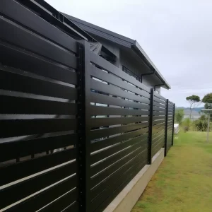 Aluminum Privacy Fence Outdoor Yard Panel with 3D Modeling and Customizable Height
