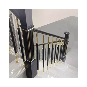 Aluminum Railing Guardrail for Stair Handrail Rail Three element Plating Gold Craftsmanship Post