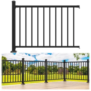 Aluminum Railing System for Villa Pool Deck No Welding DIY Kit OEM Custom Size Supplier