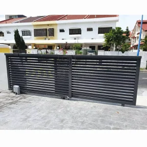 Aluminum Sliding Automatic Courtyard Entrance Gate for Houses