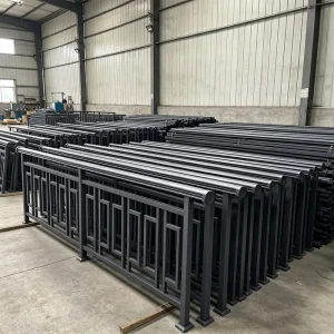 Aluminum Square Tube Guardrail Fence for Villa, Fireproof Guardrail for Indoor and Outdoor Areas