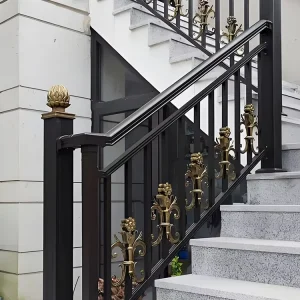 Aluminum Stair & Deck Balcony Railings Indoor Outdoor Metal Pipe Railings