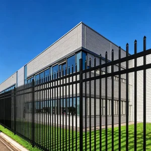 Aluminum Vertical Blade Fencing Australia Type Powder Coated Slats Fence Bottom Sections Blindfold Post