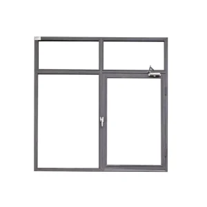 Aluminum Windows Single Layer Double Layer Triple Layer and Doors System Fireproof Aluminum Windows for Home