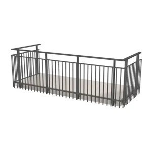 Aluminum Wrought Iron Grill Design Metal Balcony Railings