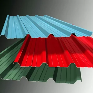 Aluminum Zinc Coated Colored Prepainted Galvanized Corrugated Roofing Sheets Cutting Service ASTM Standard 0.14-0.20mm Thickness