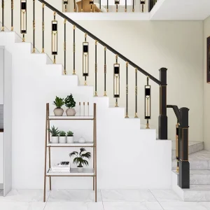 Aluminum magnesium Glass Railing Balcony Staircase Indoor Luxury High End Column Home Use