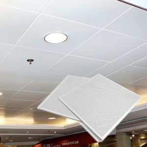 Alumtimes Modern Aluminum Alloy Ceiling Panels Soundproof Fireproof Metal Ceiling Tiles for Mall Supermarket Office Decor