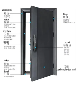 American Hollow Metal Fire Doors School Interior Doors Fire Rated Single Leaf Entrance Doors