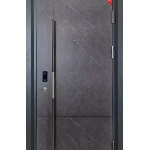 American Steel Doors Panel Security Metal Door Interior Swing Knock down Frame 6 Panel Steel Panel Door