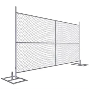 American Temporary Guardrail Movable Galvanized Temporary Fence Panel Chain Link Fence