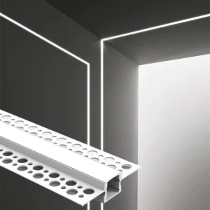 Anodizing Extrusion Aluminum Channels Recessed Drywall Gypsum Wall Profil for Ceiling Plaster Led Profile Channel