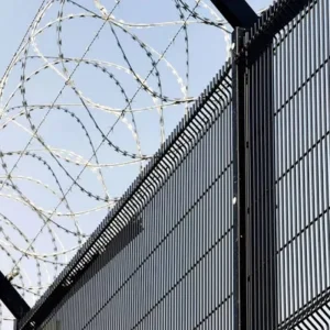 Anping Factory Black High-Security Clear-View 358 Welded Anti-Climb Fence Panels