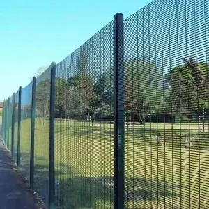 Anti-Climb 358 Fence 76.2×12.7mm Mesh Panel High Security Prison Perimeter Fence Factory Direct