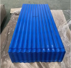 Anti Condensation Box Profile Color Steel Roof 1050mm Prepainted Trapezoidal Roofing Sheet BIS Certified Welding Process EN