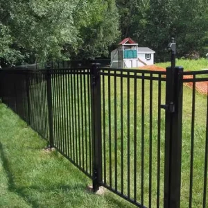 Anti-Corrosion Aluminum Garden Fence Panels Metal Yard Fencing System