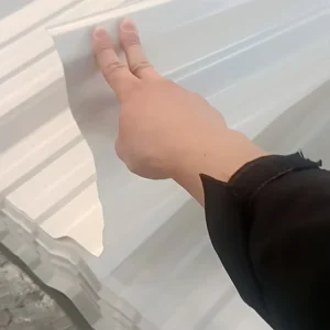 Anti Corrosion UPVC Corrugated Roof Sheet Plastic Roofing Tile For Steel Structure Factory Warehouse Industrial Building