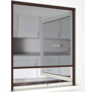 Anti Mosquito Fly Dust Bug Door Window Net Retractable Fiberglass Screen Metal Roller Screen Window