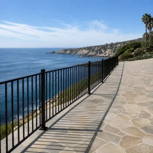 Anti Rust Aluminum Pool Fence Panels With Flat Top Design for Swimming Pool Enclosure and Garden Yard