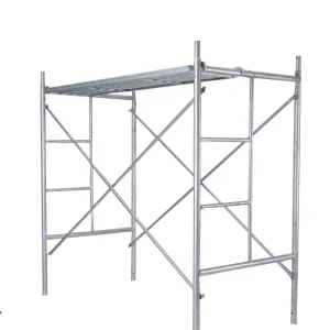 Anti Rust Hot Dip Galvanized Mobile Walk Through Frame Scaffold With Casters
