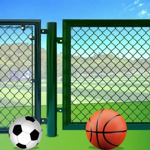 Anti Rust Metal Galvanized PVC Coated Chain Link Stadium Fence