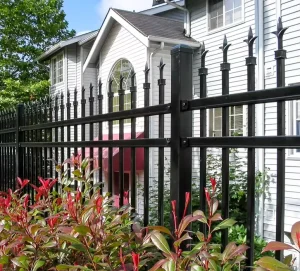 Anti-Rust Powder-Coated Aluminum and Zinc Steel Spear-Top Security Fence Panel