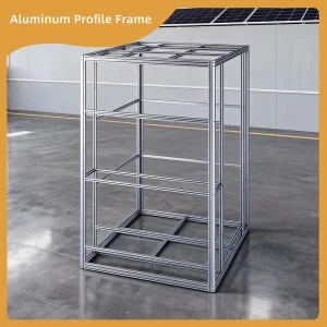 Anti Static Vertical Cube Aluminum Extrusion Frame Stable Modular Industrial Structure for Electronic Industrial Precision