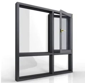 Anti Theft Aluminum Casement Windows with Security Stainless Steel Screen