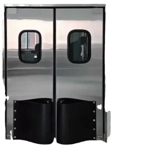 Anti-Theft Double Acting Traffic Swing Door Two Way Stainless Steel Modern Bulletproof for Restaurants Workshops