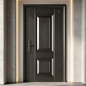 Anti-Theft Galvanized Steel Metal Security Front Door for Apartment Project