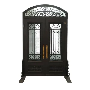 Anti-Theft Iron Doors and Windows with Iron Gates for Outdoor Entry