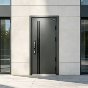 Anti Theft Modern Cold Rolled Steel Entrance Doors for Apartment and Villa Residential Entrance Security