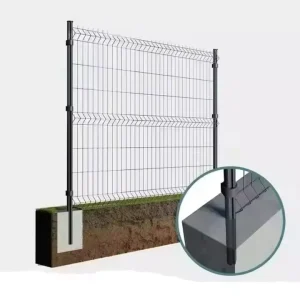 Anti-UV Powder-Coated 3D Fence Panel for Outdoor Garden, Welded Wire Mesh