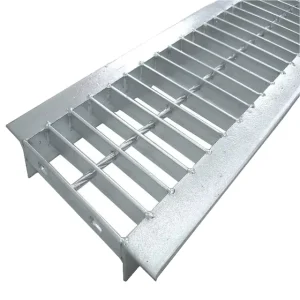 Anti slip Silver ISO9001 Building Materials Price Metal Galvanized Grated for Platform Slab