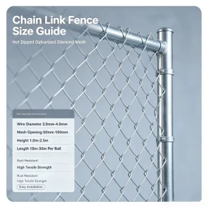 Anti-vandalism Temporary Chain Link Fence Ee-through Temp Fence Panel Protective Chain Link Temporary Fence