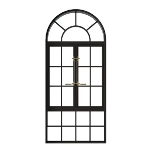 Arched Top Crittall Aluminum Alloy Glass Windows for Living Room with Minimalist Design